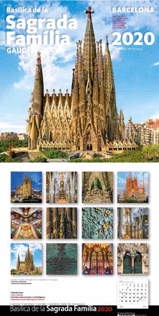 2020 CALENDARI 30x30 SAGRADA FAMÍLIA 1 (paret)