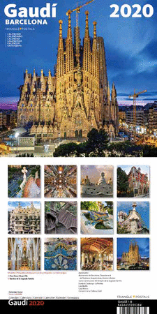 2020 CALENDARI 16x16 GAUDÍ 1B (paret)