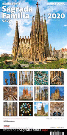 2020 CALENDARI 16x16 SAGRADA FAMÍLIA (paret)
