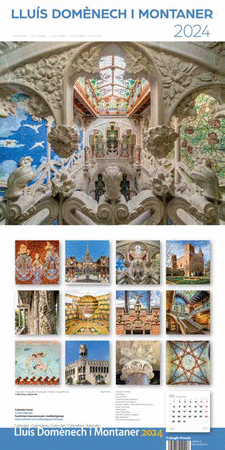 2024 Calendari 30x30 Lluís Domènech i Montaner B (paret)