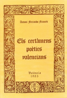 Els certàmens poètics valencians del segle XIV al XIX