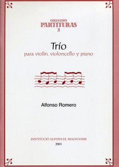 Trío para violín, violoncello y piano