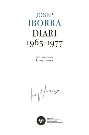 Diari 1965-1977 (Josep Iborra)