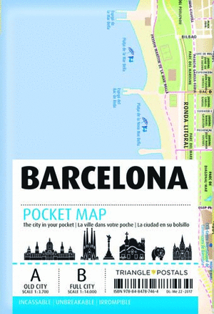 BARCELONA. POCKET MAP (E/GB/F)