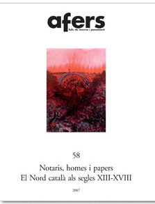 Afers 58 - Notaris, homes i papers. El Nord català als segles XIII-XVIII